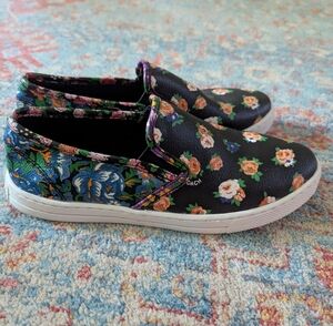 Coach Women's Floral Slip-On Sneakers - Black Multi